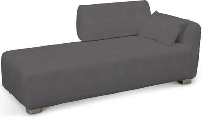 Produktbild von Dekoria Bezug für Mysinge Recamiere Sofa, dunkelgrau, Sofahusse, Mysinge Recamiere