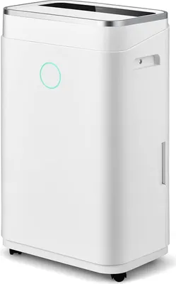 Produktbild von 25L/Tag Elektrischer Lufttrockner, Raumgröße ca.30㎡, 6,5L Tank/ 24h Timer/ Schlafmodus, 3 in 1 Luftentfeuchter Raumentfeuchter mit Ablaufschlauch & LED-Anzeige