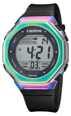 Produktbild von Calypso Damen Analog Uhr Sport Kautschuk Armbanduhr schwarz UK5842/3