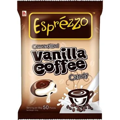 Zdjęcie produktu dla Cukierki kawowe Esprézzo o smaku waniliowym 150g | Cukierki kawowe waniliowe