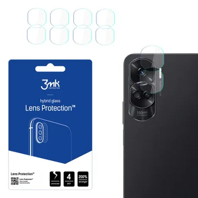 Produktbild von 3mk Hybridglas Lens Protection für Honor 90 Lite  Kamera Objektiv Kameralinse 0,16mm 6H (4 Stück)