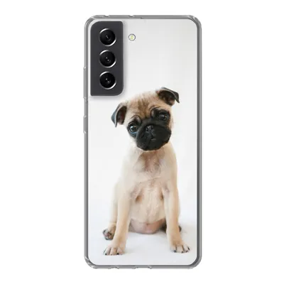 Produktbild von MuchoWow® Handyhülle Schutzhülle Hülle für Samsung Galaxy S21 FE Hund - Haustiere - Porträt Silikon Softcase Handy Hülle - Mobiltelefonhülle