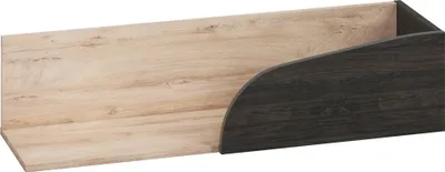 Produktbild von Hängeregal / Wandregal Gainesville 08, Farbe: Eiche hell / Dunkelbraun - Abmessungen: 22 x 93 x 26 cm (H x B x T)