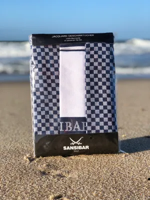 Produktbild von Sansibar Geschirrtücher-Set, 3-tlg, 50x70 cm, 100% Baumwolle, , Jacquardgewebe, blau