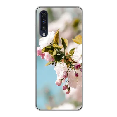 Produktbild von MuchoWow® Handyhülle Schutzhülle Hülle für Samsung Galaxy A30s Blumen - Blüte - Frühling Silikon Softcase Handy Hülle - Karteninhaber