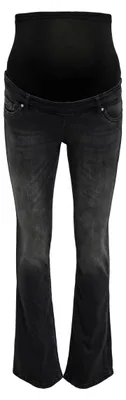 Produktbild von ONLY MATERNITY Damen Olmblush Mid Waist Flared DNM Box Noos, Washed Black, S / 3