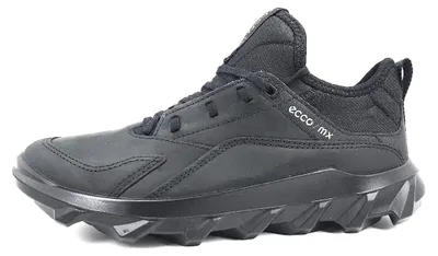 Image de Ecco MX W : chaussures de sport pour femmes, modèle outdoor, lacées, sneakers basses, couleur noire, pour un usage quotidien