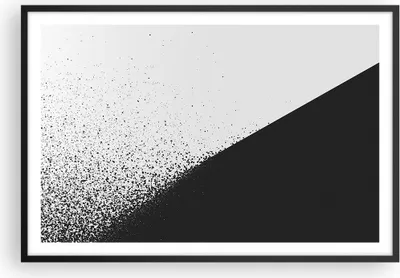 Produktbild von Gerahmtes Poster - Schwarzer Rahmen - Schwarzweiß Hintergrund Geometrie - 91,5x61 cm - Wand Bild - Wanddeko - Wandbilder - Kunstposter - Wandposter - Bilderrahmen - Bilder - Kunstdruck P2BAA91x61-4989