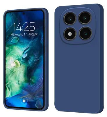 Produktbild von Hülle für Xiaomi Redmi Note 14 Pro 5G Case Cover Bumper Smartphone Softgrip Schutzhülle Farbe: Blau