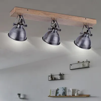Obrázok produktu pre JUST LIGHT SAMIA nástenné a stropné svietidlo E14 max.40W trojité hnedé/strieborné 18-25cm 11983-77
