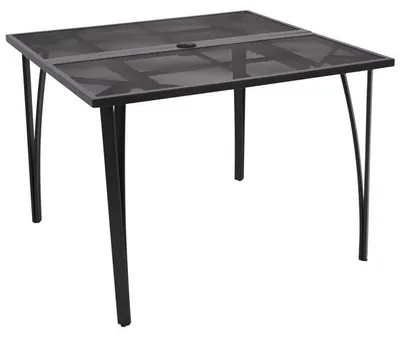 Produktbild von Gartentisch 100x100cm, Streckmetall anthrazit