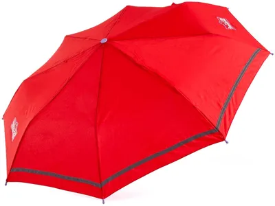 Produktbild von Scout Kinder-Taschenregenschirm mit Reflektorband Red
