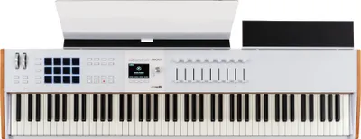 Produktbild von Arturia KeyLab 88 mk3, 88 Schlüssel, Tasten, Drehregler, Schieber, USB, 1295 mm, 323 mm, 113 mm