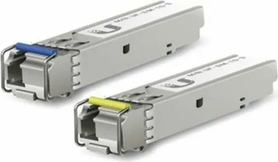 Imagen del producto de Ubiquiti UACC-OM-SM-1G-S-2 Ubiquiti SFP Optical Module Single-Mode, 1Gbps, BiDi, 2pack