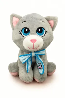 Produktbild von Kuscheltier Katze 50 cm grau – Weiches Plüschtier, großes Stofftier