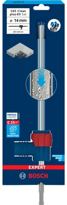 Immagine prodotto di Set di punte per estrazione SDS EXPERT CLEAN plus-8X 14 x 200 x 350 mm incl. adattatore per estrazione , 2608901767