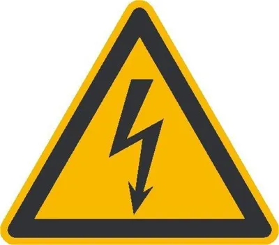 Produktbild von SafetyMarking Warnschild Folie SL 25 mm Warnung vor gefährlicher elektrischerSpannung 44 Stk.pro Bogen