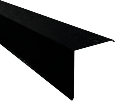 Produktbild von PRECIT Ortgangblech für Trapezblech Tiefschwarz RAL 9005 Shimoco 80µm 2000 mm x 230 mm x 230 mm x 0,5 mm