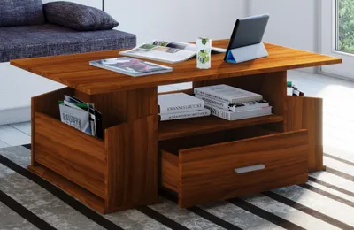 Produktbild von VCM my home Junata Couchtisch nussbaum 110,0 x 52,0 x 44,0 cm