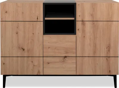 Image de Kommode >Nola< in Artisan Eiche - 120x90x42cm (BxHxT)