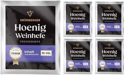 Zdjęcie produktu dla Grünberger drożdże do miodu pitnego Drożdże suszone do 10-50 l miodu pitnego Drożdże do miodu pitnego Grunberger – 5 sztuk