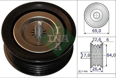 Zdjęcie produktu dla Rolka Paska Wielorowkowy Db Viano W639 Sprinter 2.2Dci 06.06-
