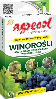 Zdjęcie produktu dla Switch 62,5 WG 5g - Agrecol Zwalcza choroby grzybowe winorośli Switch 62,5 WG 5g - Agrecol