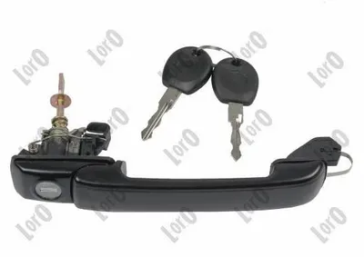 Produktbild von ABAKUS 132-053-005 Türgriff mit Schließzylinder mit Schlüssel Vorne Links Vorne Rechts für VW GOLF III (1H1) Schwarz