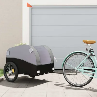 Produktbild von Cloris Designermöbel Fahrradanhänger Schwarz und Grau 45 kg Eisen 2024 Neu