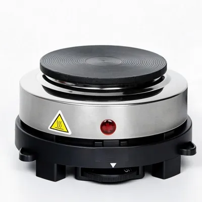 Produktbild von Espressokocher elektrisch 500W, Mini Kaffeemaschine für 1–3 Tassen, Gusseisen Heizplatte, 6 Temperaturstufen, kompakt & leistungsstark