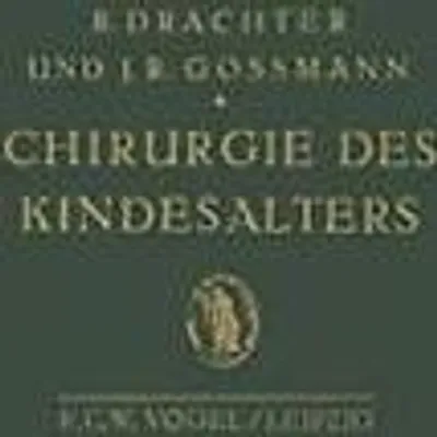 Produktbild von Chirurgie des Kindesalters