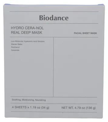 Produktbild von Biodance Hydro Cera-Nol Real Deep Mask 34g x 4 (Blue)