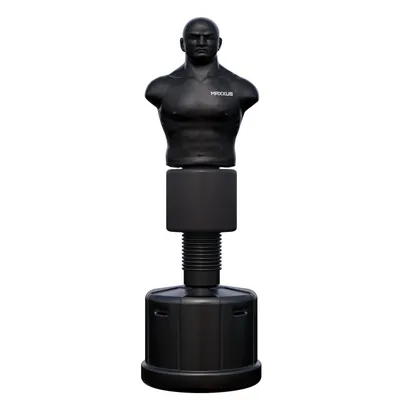 Produktbild von MAXXUS Boxdummy PRO FIGHTER - Stehend, Höhenverstellbar, 161-186 cm, Sand/Wasser Gefüllt - Boxsack, Boxpuppe, MMA Dummy, Standboxsack für Erwachsene