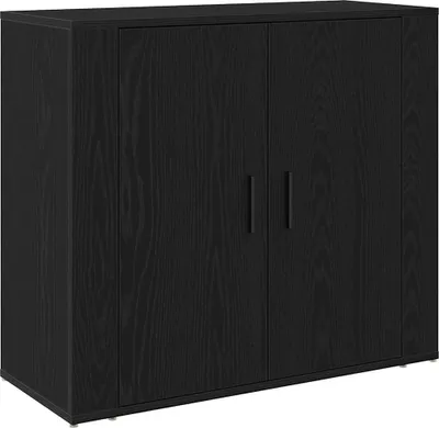 Produktbild von vidaXL Sideboard Schwarz Eichen-Optik 80 x 33 x 70 cm Holzwerkstoff