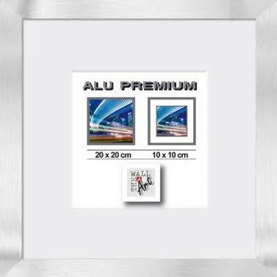 Produktbild von Aluminiumrahmen Quattro silber, 20 x 20 cm