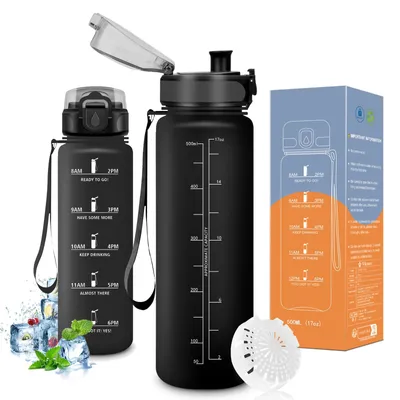 Produktbild von Sportdrinkflasche für kohlensäurehaltige Getränke, 0,5 l, für Kinder, Schule und Outdoor