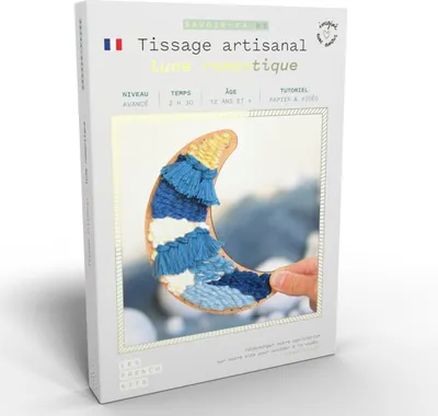 Imagen del producto de DIY Maleta - Hermoso diseño azul con motivos lunares para tejer