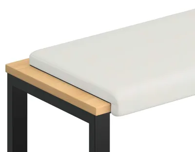 Produktbild von vidaXL Bankkissen Kunstleder Weiß Tiefe 35 cm