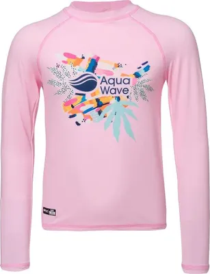 Image de Aquawave Uver Rashguard à manches longues rose 128 cm Enfants rose 128 cm