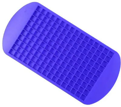 Immagine prodotto di Go Go Gadget – 160 mini cubetti di ghiaccio – forma quadrata – silicone – stampo per cubetti di ghiaccio – blu