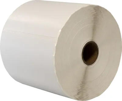 Produktbild von DULA Zebra kompatible Etiketten, 102 x 210 mm, Weiß, Permanent, Kern 25 mm, 1 Rolle, 375 Etiketten pro Rolle