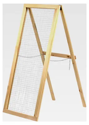 Produktbild von Kompostsieb aus Douglasie - Durchwurfsieb mit Stahldraht 10 x 10 mm - Gartensieb für Kompost und Erde - 110 x 52 cm