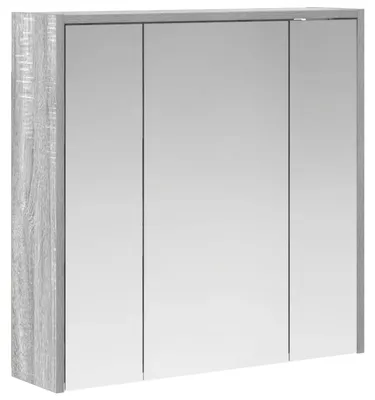 Produktbild von vidaXL Badezimmerspiegelschrank Sonoma-Grau 63,5 x 16 x 62,5 cm