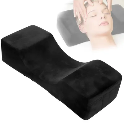 Produktbild von Nackenkissen Wimpernverlängerung aus Memory-Schaum,ergonomisch,Wimpernkissen mit Taschen, abnehmbarer Flanellbezug