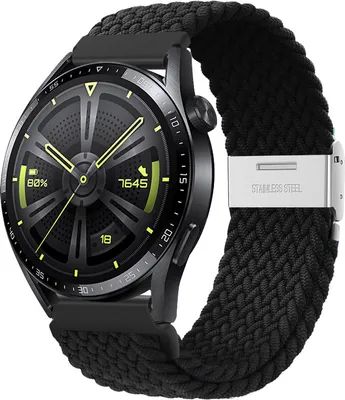 Produktbild von BStrap Elastic Nylon 2 Armband für Samsung Gear S3, black