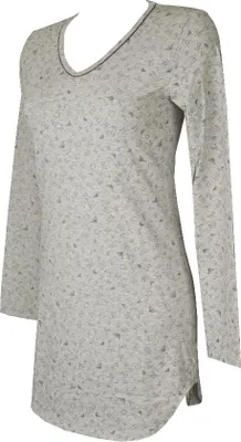 Produktbild von EMPORIO ARMANI Langarm Frau Nachthemd mit V-Ausschnitt Artikel 163084 2A237, ITA S - CN 165 / 70, Cotone 95%,Elasthan 5%