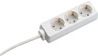 Zdjęcie produktu dla Przedłużacz Bachmann B3842715, 3 gniazda Schuko, 3 m, biały