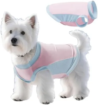 Produktbild von Kühlweste für Hunde mit UPF 50+ UV-Schutz Hunde Kühlweste Ice Silk Kühlung Tech atmungsaktives Schnelltrocknendes Gewebe Kühlweste Leichte Sommer-Sonnenschutz für aktive Training(Rosa S)