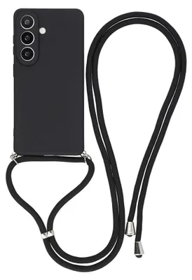 Produktbild von Samsung Galaxy A57 Hülle - Coverup Colour TPU Back Cover mit Handykette - Charcoal Black