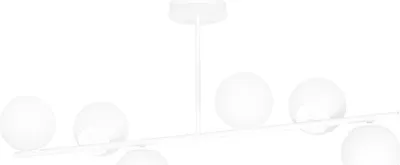 Zdjęcie produktu dla LAMPA SUFITOWA Emibig 6xE14 40W BIOR 6 WHITE 1021/6